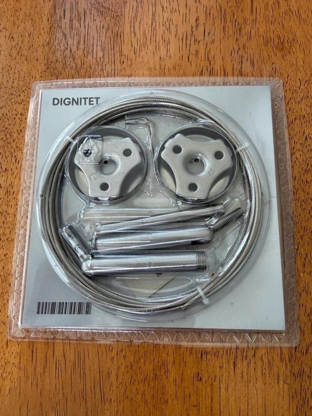 IKEA Dignitet Curtain Wire 197-inch (500 cm) stainless steel hanging system